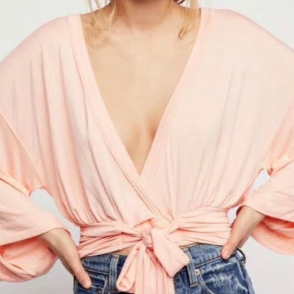 Free People That’s a Wrap faux wrap top.